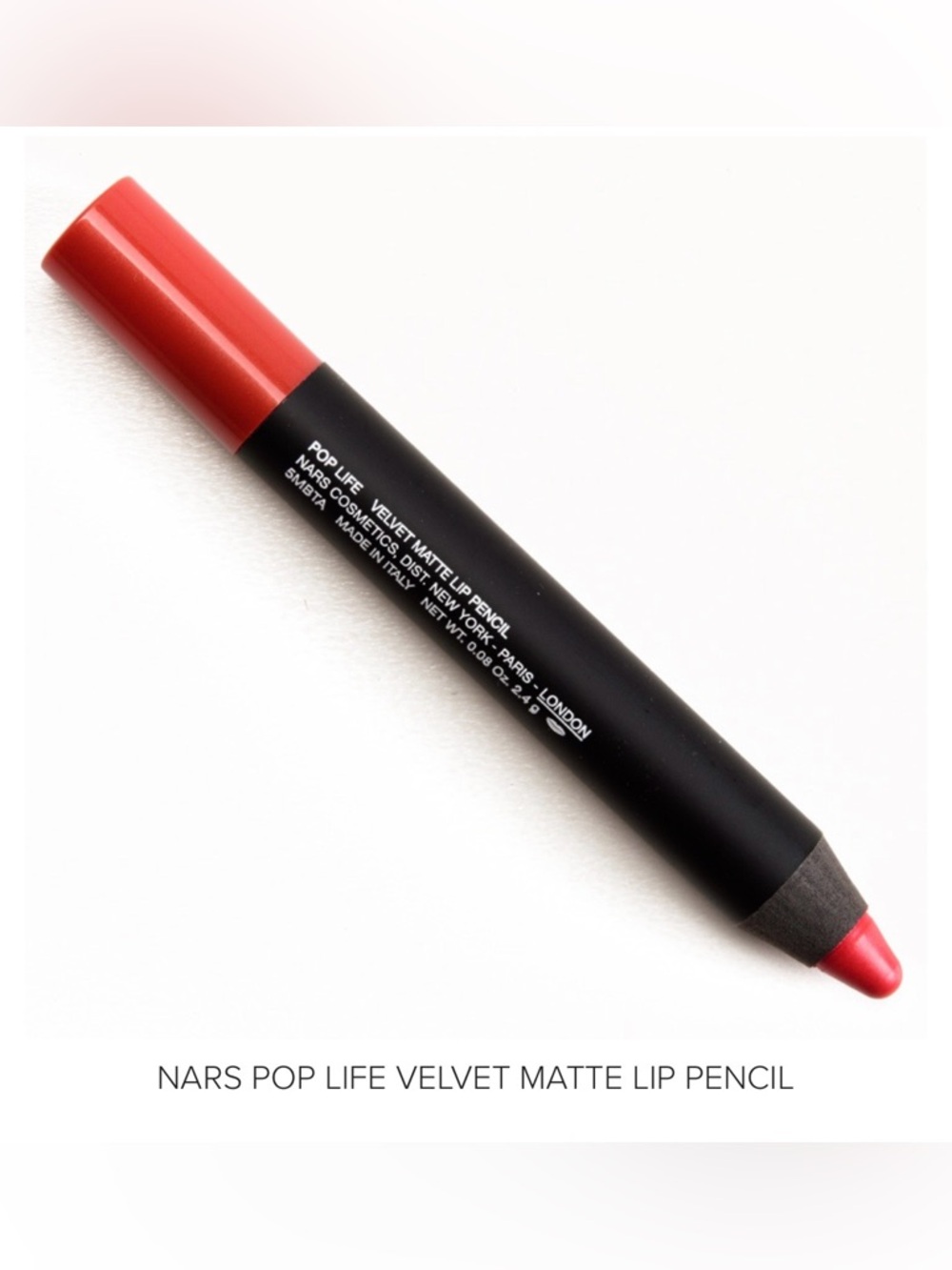 NARS “Pop Life” Velvet Matte Lip Pencil - reddish coral